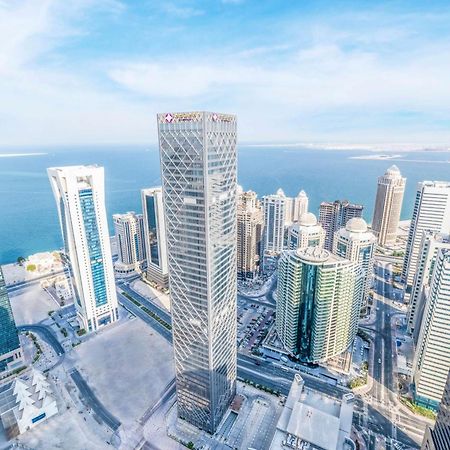 Aleph Doha Residences, Curio Collection By Hilton Luaran gambar Aerial view of the West Bay district